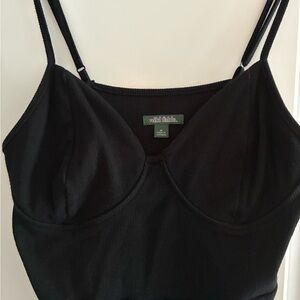 Wild Fable Black Ribbed Dress